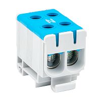 Клемма силовая вводная двойная КСВ 16-50 синяя HLT | код 081-30-014 | HLT