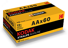 Батарейка LR6-60 (4S) colour box XTRALIFE Alkaline [KAA-60] (60/720/20160) | код Б0029222 | KODAK