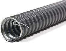 Металлорукав в ПВХ изоляции МРПИ НГ 15 (50 м/уп.) черный с протяжкой ГОФРОМАТИК (ЗЭТАРУС) | код zeta44402 | ГОФРОМАТИК