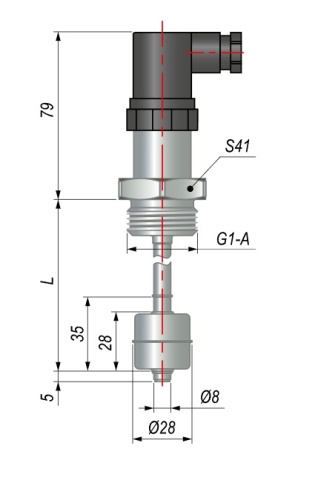 Датчик уровня поплавковый ПДУ-2Н.1.1400.К.G1 | код 133426 | ОВЕН
