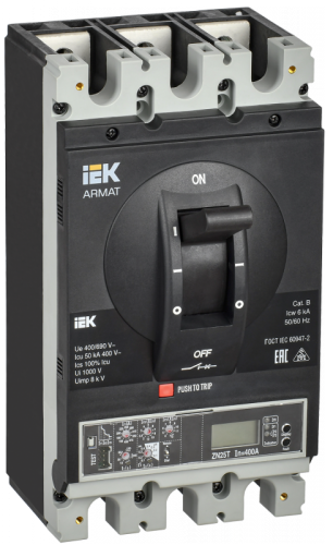 ARMAT Авт. выкл. лит. корпус 3P H 50кА 400А эл. пр. IEK | код AR-MCCB-3H-050-0400A-ELPC | IEK ARMAT Авт. выкл. лит. корпус 3P H 50кА 400А эл. пр. IEK | код AR-MCCB-3H-050-0400A-ELPC | IEK