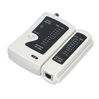 Cabeus CT-BNC-RJ45 Тестер для витой пары, коаксиала, телефона (кож.зам.чехол) | код 7020c | Cabeus