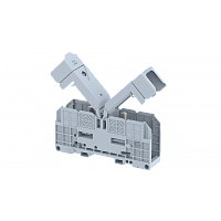 Клемма проходная болтовая 150 мм2, на высокие токи, на 2 подключения, с защитными крышками, серая SPT150-XL-GREY | код 4313450000 | Elmex