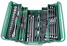 C-3DH262 Набор инструмента универсальный 1/2DR в ящике, 62 предмета | код C-3DH262 | JONNESWAY