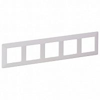 Рамка 5 постов VALENA LIFE, белый | код. 754005 | Legrand
