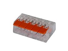 Клеммы рычажковые универсальные КРУ-415 (0.1-2.5 (4.0)мм2) HLT | код 081-29-007 | HLT