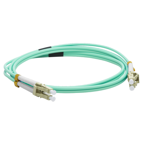 Патч-корд оптический LANMASTER, дуплексный, LC/PC-LC/PC, OM3, LSZH, 2.0 м | код LAN-2LC-2LC/OM3-2.0 | LANMASTER