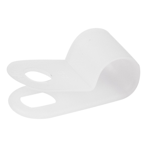 Кабельная скоба под винт REXANT 6 мм, белая, упаковка 50 шт. | код 07-4406 | REXANT