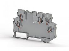 327 069, Клемма для самостоятельной сборки схемы из электронных компонентов, 2 входа, 3 выхода, 4 мм.кв., (серый), MDB 5 | код 0.0.0.3.27069 | KLEMSAN