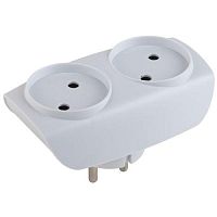 Разветвитель 2-м SP-2-W без заземл. (10/60/1500) бел. ЭРА C0045520