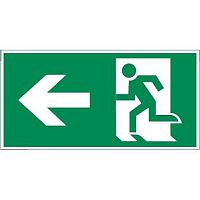 "Vault SST пиктограмма ""Выход влево"" 200х400мм" | код V4-EM-00.2040.ADV-0019 | Вартон