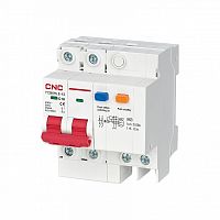 Диф. автомат YCB6HLE-63 63А 2P 4,5кА 30мА D AC (электрон.) | код A000356 | CNC
