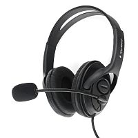 Гарнитура стерео Gembird MHS-786, черный, регулятор громкости | код MHS-786 | Gembird