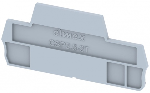 Концевая пластина для клемм, серая CSP2.5-2T-GREY | код 3910920000 | Elmex Концевая пластина для клемм, серая CSP2.5-2T-GREY | код 3910920000 | Elmex