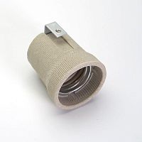 Патрон E27 LH02 керамический с угловым креплением 250В 40х45мм LH02 бел. FERON 41035