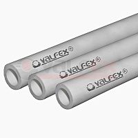 Труба полипропиленовая 20x3.4 SDR 6 PN 20 PPR серая, хлыст 4м | код 10102020Г | Valfex