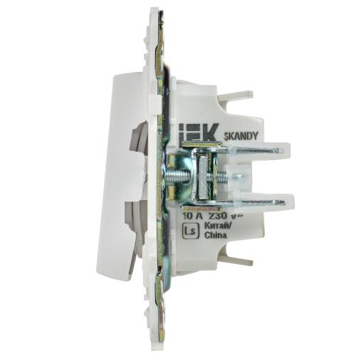 SKANDY Выключ. 2-кл. с инд. 10А SK-V09W арк. бел. IEK | код SK-V20-1-10-K01 | IEK фото 3 SKANDY Выключ. 2-кл. с инд. 10А SK-V09W арк. бел. IEK | код SK-V20-1-10-K01 | IEK фото 3