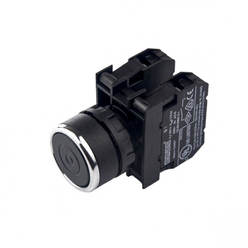 Кнопка с фиксацией черная B101FH (2НО) | код B101FH | EMAS