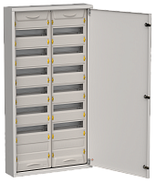 TITAN 5 Корпус мет. ЩРн-168 (2х84) 1085х570х140 IP31 сер IEK | код TI5-50-N-2X084-31-7035 | IEK