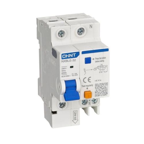 Диф. авт. выкл. NXBLE-32 1+N C20 30mA тип AC 6kA соответствует стандарту ROHS | код 819393 | CHINT Диф. авт. выкл. NXBLE-32 1+N C20 30mA тип AC 6kA соответствует стандарту ROHS | код 819393 | CHINT