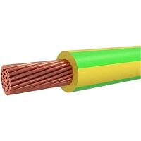 Провод установочный EXPERt class ПуГВнг(А)-LS 1х4,0 (ж/з), 0,45кВ упаковка 50м | код EC025260 | ЭКСПЕРТ-КАБЕЛЬ