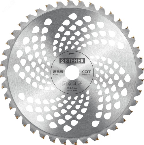 Нож для триммера TBН-40, 255 мм, 40T | код 75140 | Steher