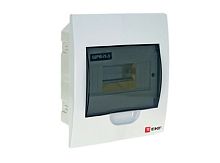 Щит распределительный встраиваемый ЩРв-П-3 тонированная дверь IP40: 1 ряд, 3 модуля, 150 х 95 х 60 (ВхШхГ) | код. pb40-v-3 | EKF