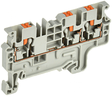 Колодка клеммная CP-MC 3 вывода 2,5мм2 серая IEK | код YCT22-00-3-K03-002 | IEK