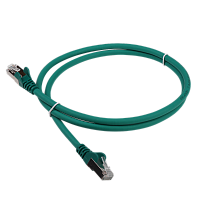 Патч-корд LANMASTER LSZH SFTP кат.6A, 1.0 м, зеленый | код LAN-PC45/S6A-1.0-GN | LANMASTER