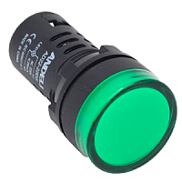 Световой индикатор AD16-22DS(LED)матрица d22мм зеленый 220В AC/DC (ANDELI) | код ADL10-140 | ANDELI