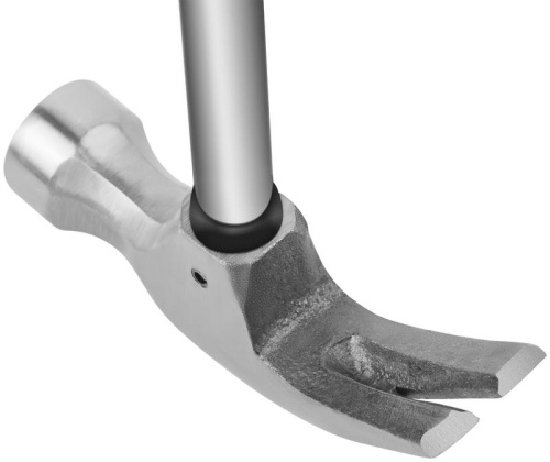 Молоток-гвоздодер 25мм 340г метал. ручка; резинов. рукоятка КУРС 44612 фото 5