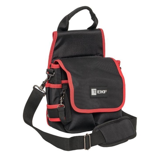 Сумка монтажника поясная с крышкой и ремнем С-14 Professional | код C-14 | EKF Сумка монтажника поясная с крышкой и ремнем С-14 Professional | код C-14 | EKF