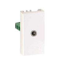 Connect Плата c 1-м стереоразъемом 35мм мама винты 225х45мм белый | код K123B-9 | Simon