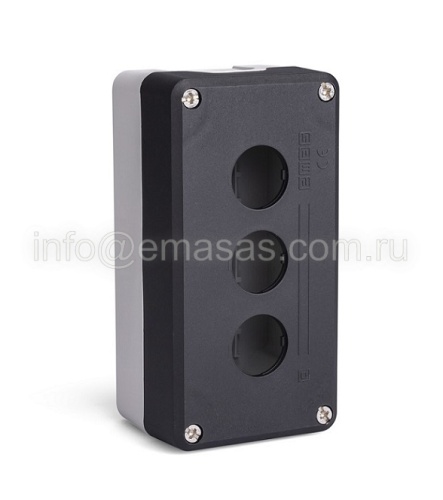 P3BOS Корпус пост 3-кнопочный черно-серый | код P3BOS| EMAS