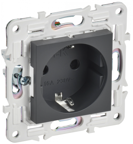 SKANDY Роз. с з/к/ш 16А SK-R04T титан IEK | код SK-R14-16-K48 | IEK