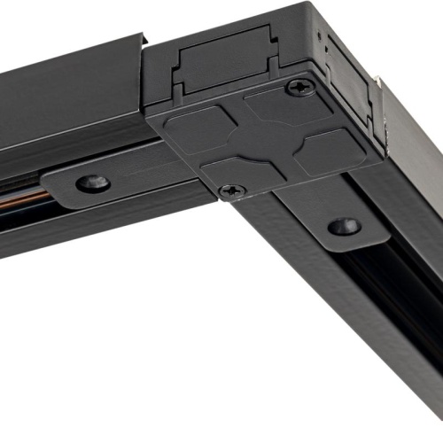 Коннектор трековый для соединения шинопровода угловой жесткий ARTLINE пластик/медь черн. Ritter 59746 3 фото 6