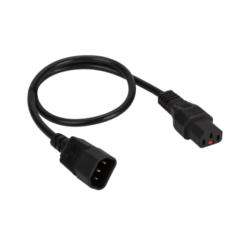 Шнур питания с блокировкой C13-C14, 3х0.75, 220В, 10А, черный, 1.5 метра | код LAN-PP13L/14-1.5-BK | LANMASTER Шнур питания с блокировкой C13-C14, 3х0.75, 220В, 10А, черный, 1.5 метра | код LAN-PP13L/14-1.5-BK | LANMASTER