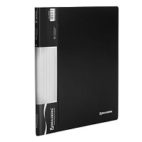 Папка 10 вкладышей BRAUBERG стандарт, черная, 0,5 мм, 221592 | код 221592 | BRAUBERG