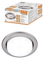 Светильник встраиваемый СВ 01-08 GX53 220 В 50 Гц, сатин никель, 2 шт/уп, Народный | код SQ0359-0109 | TDM НАРОДНЫЙ