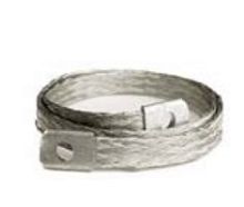 Шлейфы заземления под винт М6 сечением 10 мм2 с расстояниями между отверстиями 150 мм | код GRL10M6L150 | Коннектор