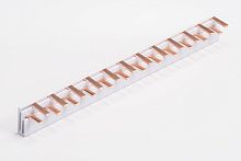 Шинка гребенчатая P-1+N-210/8, тип штырь, (L1-N)-24Mod., 8mm?, 50A, 230/415V, 210mm | код KP61208 | KASEEY