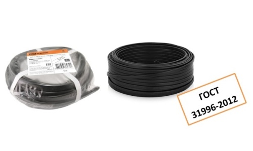 Кабель ВВГ-Пнг(А) -LS 3х2.5ок (N PE) -0.66 ГОСТ (бухта 30м) | код SQ0117-0092 | РЭМЗ ТМ