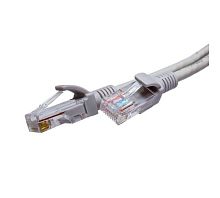 Патч-кордUTP 5e 4x2 26AWG (7x0.16mm) Cu LSZH серый 2м | код 10-0143 | СУПР