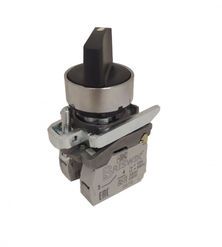 Переключатель Briswik КПЕ 4613 -РС черный IP65 УХЛ2 10А 1но+3нз | код AD-RG-5Ai-0144 | Briswik