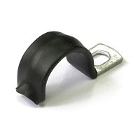 Скоба металлическая однолапковая с полимерным покрытием СМО-П d16-17 мм (100шт/1000шт уп/кор) Промрукав | код PR08.6007 | ПРОМРУКАВ