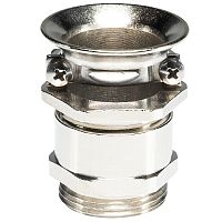 Кабельный ввод, с разгрузкой от натяжения, M32x1,5, диапазон обслуживаемых кабелей 17-26 мм, IP54, латунь, тип покрытия: никель | код Z5.507.9821.0 | Wieland