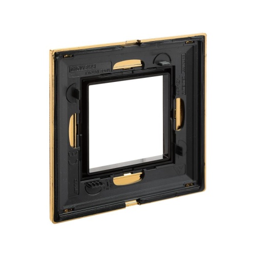 Рамка из металла, ''Avanti'', золотая, 2 модуля | код 4408852 | DKC фото 4