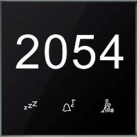 Стеклянная сенсорная коридорн. панель GTP, 1 кнопка №комн Modbus ?24В ОБР | код LSSMDN01NS | SCHNEIDER ELECTRIC