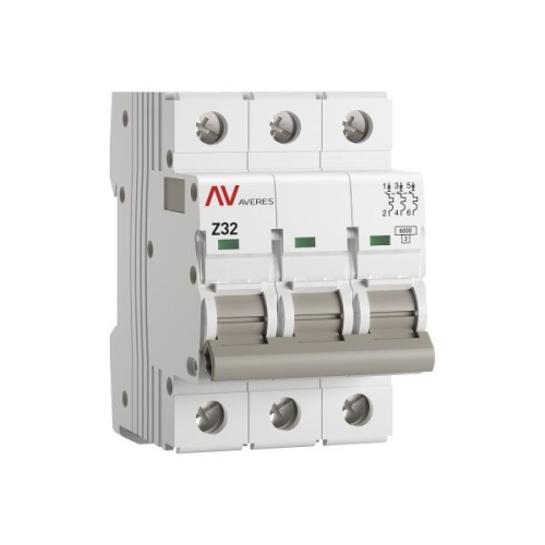 Выключатель автоматический AV-6 3P 32A (Z) 6kA EKF AVERES | код mcb6-3-32Z-av | EKF Выключатель автоматический AV-6 3P 32A (Z) 6kA EKF AVERES | код mcb6-3-32Z-av | EKF