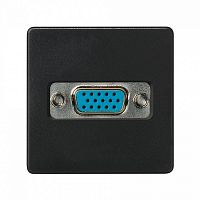 Разъем VGA, широкий, винты, S27, графит (1 шт.) SIMON | код 2700091-038 | SIMON